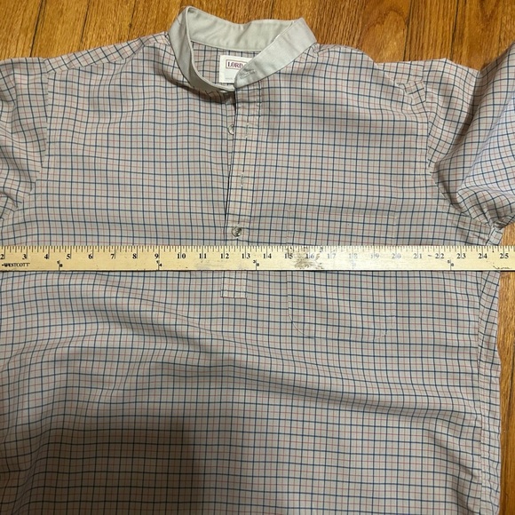 Vintage 70s Lord Jeff 100% Cotton Size Large Checkered Retro Shirt - Picture 10 of 10